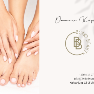 dovanų kuponas manikiūras pedikiūras